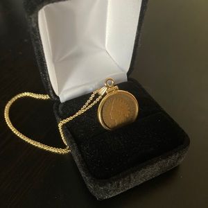 1902 US Indian Head Penny Coin Necklace